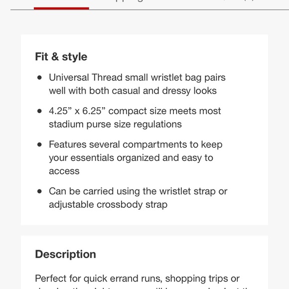 🔥3 left 🔥Universal Thread Crossbody Purse - Picture 4 of 4